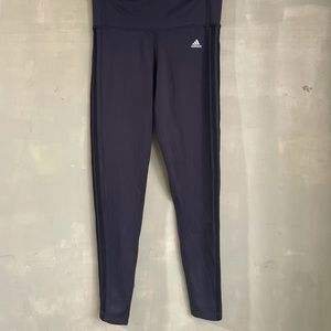 Adias Full Length Hi-Waist Gray Leggings